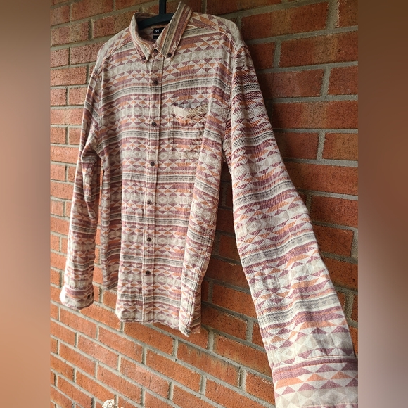 Le 31 by Simons US L long sleeve geometric colorful shirt - Picture 4 of 5